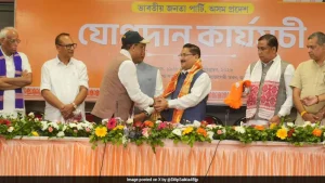 Former Assam Nagaon District Collector Debasish Sharma, along with senior journalists Lenin