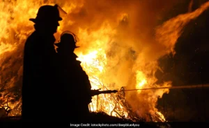 Two workers were charred to death after a fire broke out at a tyre oil factory in Uttar