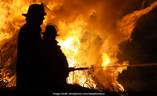 Two workers were charred to death after a fire broke out at a tyre oil factory in Uttar