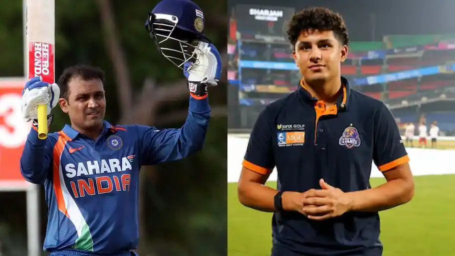 Virender Sehwag's son Aaryavir Sehwag made his India U-19 debut on Friday as India faced