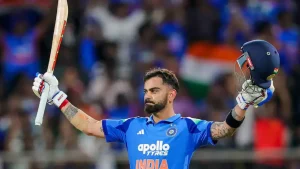 Kohli reached 15,000 ODI runs during India’s eight-wicket victory over the West Indies