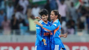 Pakistan Women were bowled out for just 55 runs in 18.1 overs against India in their Women’s