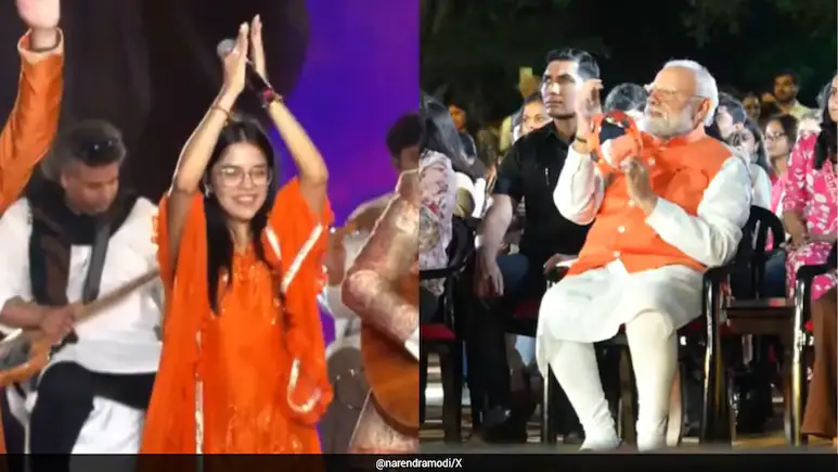 Prime Minister Narendra Modi on Friday took part in a bhajan clubbing event in Delhi
