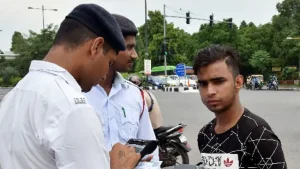 However, the court clarified that the suggestion of linking unpaid traffic challans