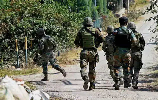 At least two terrorists have been gunned down by the joint forces in Jammu and Kashmir's