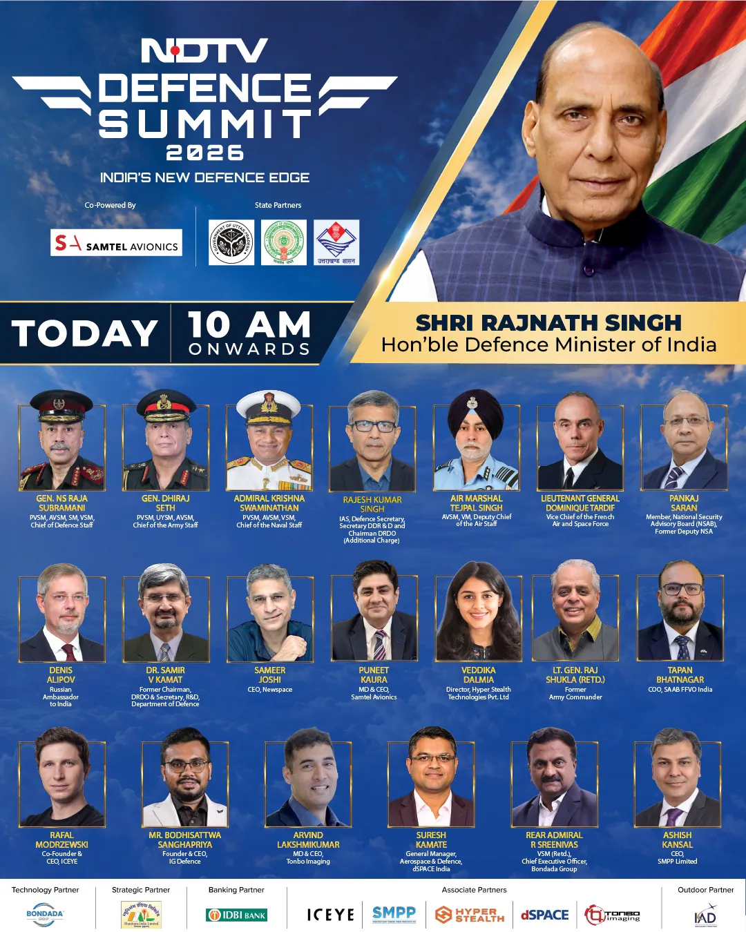 Defence Minister Rajnath Singh has begun his keynote address at the NDTV Defence Summit - Watch