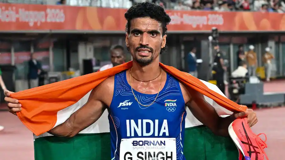 India's distance runner Gulveer Singh, after a remarkable second-place finish in the 1000m