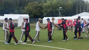 Rain washed out the second quarterfinal between India and Afghanistan at the Karogi Sports Park