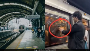 Delhi Metro Issues Warning To Influencers Over Dangerous 'Phone Sticking' Reel Trend