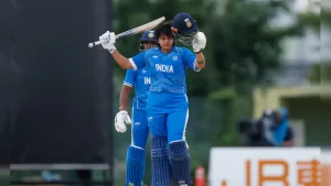 Shafali Verma etched her name into the history books with a blistering, unbeaten 100 off just