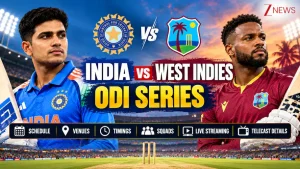 India will host the West Indies in a three-match ODI series starting September 27, the first