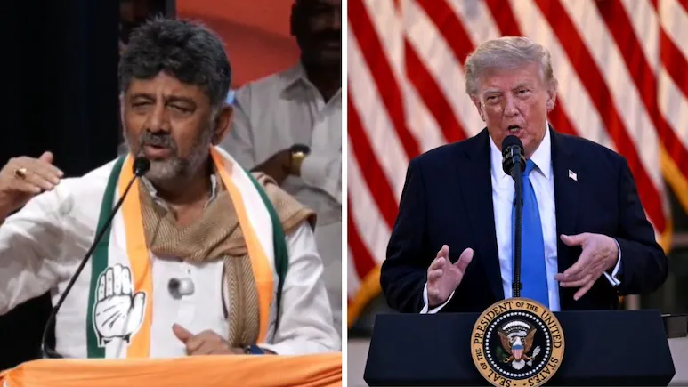 DK Shivakumar On Trump's $5,000 Promise — 'He Is Copying Us'