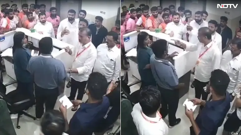 Vivek Babulinga claims he was slapped by Shiv Sena workers The Shiv sena workers, including
