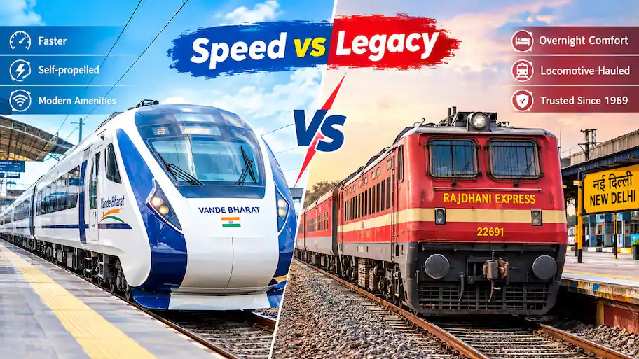 Is the Vande Bharat finally ready to Dethrone the Rajdhani Express? — Speed vs legacy