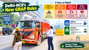 50% work from home, hybrid schools, and stricter pollution controls — Delhi-NCR implements revised