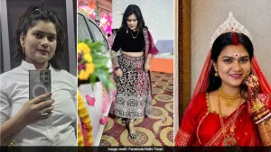 Her family claimed Nidhi was speaking to someone over the phone on Saturday evening when she