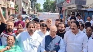 JKPCC protests across J&K over BJP post linking Rahul Gandhi to terrorists