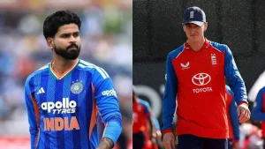 England moved above the Shreyas Iyer led side on the decimal calculations used to determine