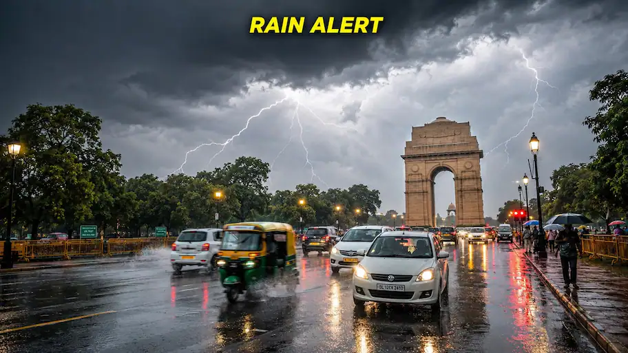 There will be scattered heavy rains in Haryana, Chandigarh, Punjab, Himachal Pradesh