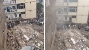 When a building in Delhi's Satya Niketan crumbled into heaps of rubble on Sunday afternoon