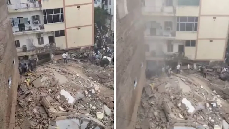 When a building in Delhi's Satya Niketan crumbled into heaps of rubble on Sunday afternoon