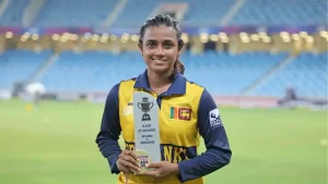 Harshitha Samarawickrama's patient knock helped Sri Lanka overcome a valiant effort
