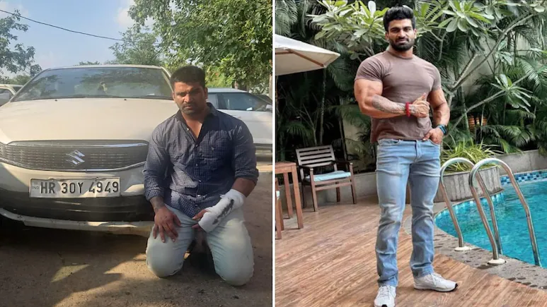 Kalyan Bainsla, who was arrested for knocking down a woman biker with his car in Gurugram, has
