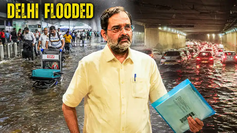 Visual evidence showed commuters struggling to walk through ankle-deep water as they made