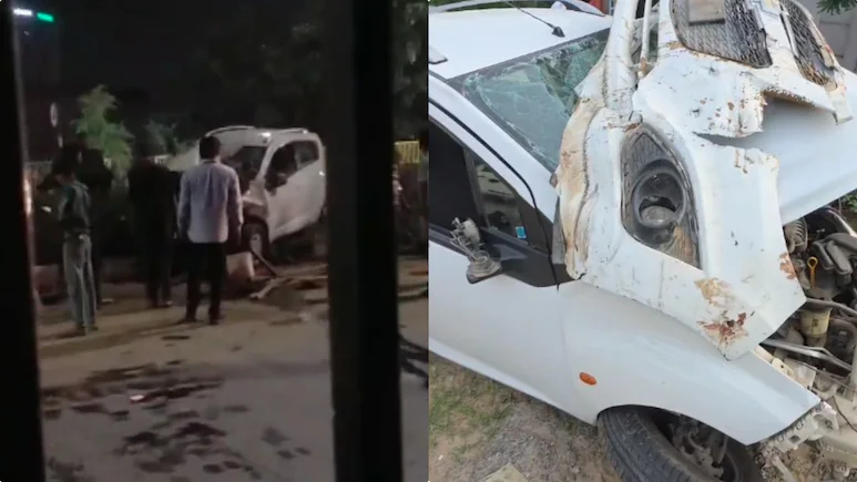 Three labourers were killed, while one was seriously injured after a speeding car went out