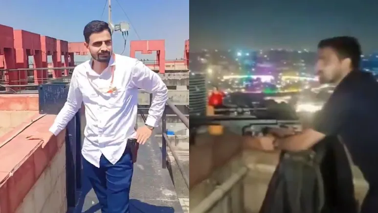 Gun In Hand, Delhi Cop Films Reels From BRICS Summit Venue. receives Suspended