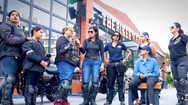 Stay Calm And Look Around You Biker Zia D Thakur stressed that riders should first assess