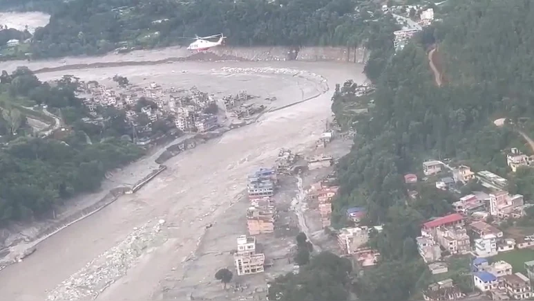 From the helicopter, the valley looked almost gothic