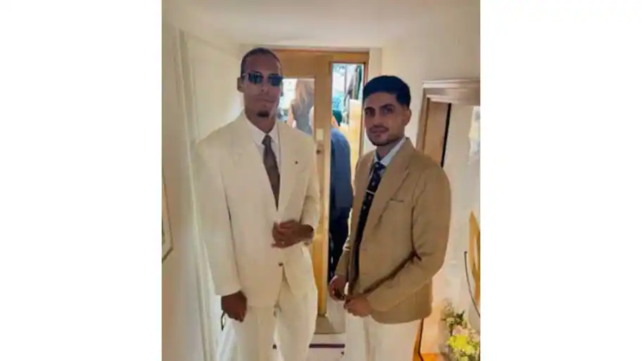 India’s ODI and Test captain Shubman Gill met Dutch footballer and Liverpool defender Virgil
