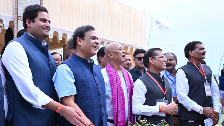 Himanta Sarma Lays Foundation Stone For Adani Power's 3,200 MW Assam Project