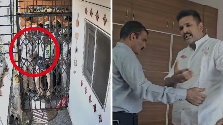 Cops Break Into BRS Leader's Home To Arrest Him, KTR Attacks Rahul Gandhi
