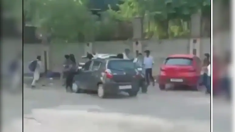 On Camera, Speeding Car Hits Four Students In Greater Noida, Driver Arrested