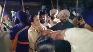 Nihang Group Assaults Woman Cop In Amritsar As She Saves Man From Them