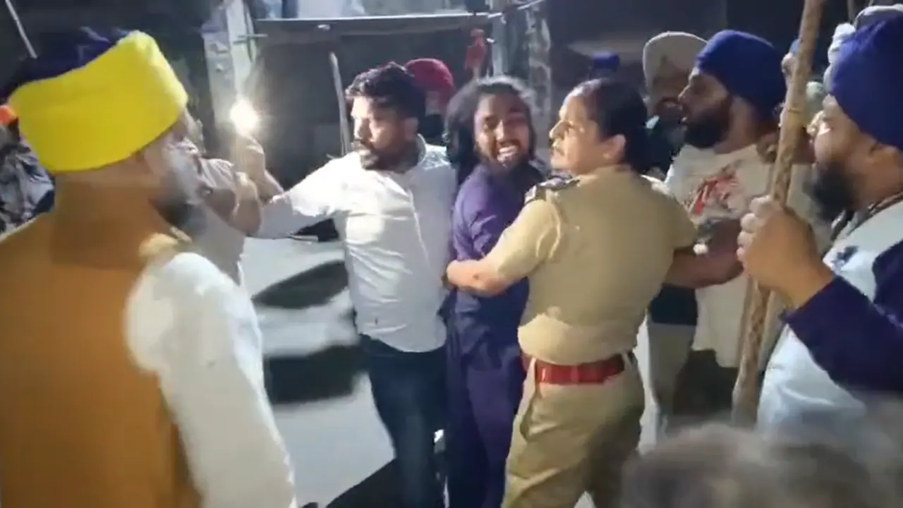 Nihang Group Assaults Woman Cop In Amritsar As She Saves Man From Them