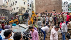 Many students trapped inside the collapsed six-storey building in Delhi's Satya Niketan have
