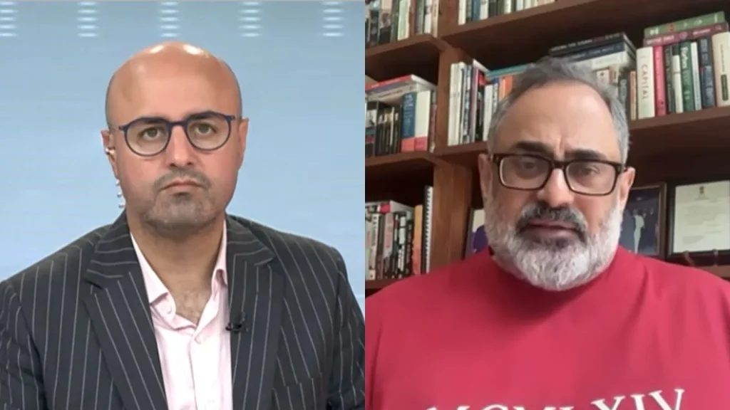 Chandrasekhar rejected the framing that humanity is simply "losing a race" against AI