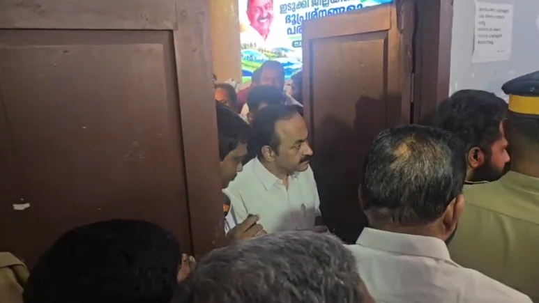 Kerala Chief Minister VD Satheesan, who reached Idukki to review long-pending land issues