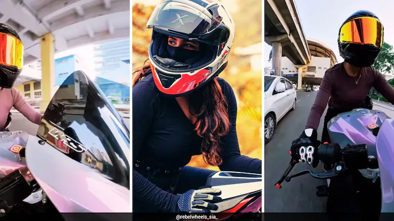 Protected by her safety gear optimised for riding, the injuries were minor and only her hands