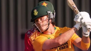 Dewald Brevis added another milestone to his impressive T20I campaign as the South African