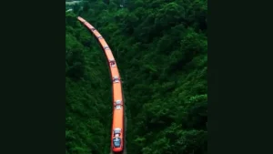 Watch: Ashwini Vaishnaw shares drone video of Vande Bharat running through dense Jharkhand forest