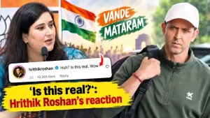 Hrithik Roshan's reaction to Bansuri Swaraj's Vande Mataram challenge goes viral — 'Is this real?'