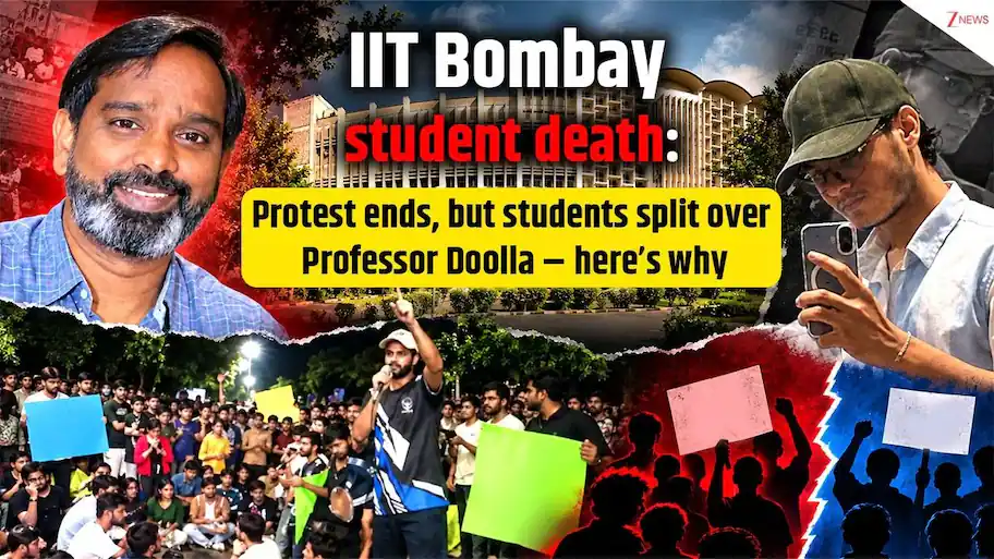 Protest ends, but students split over Professor Doolla - here's why — IIT Bombay student death