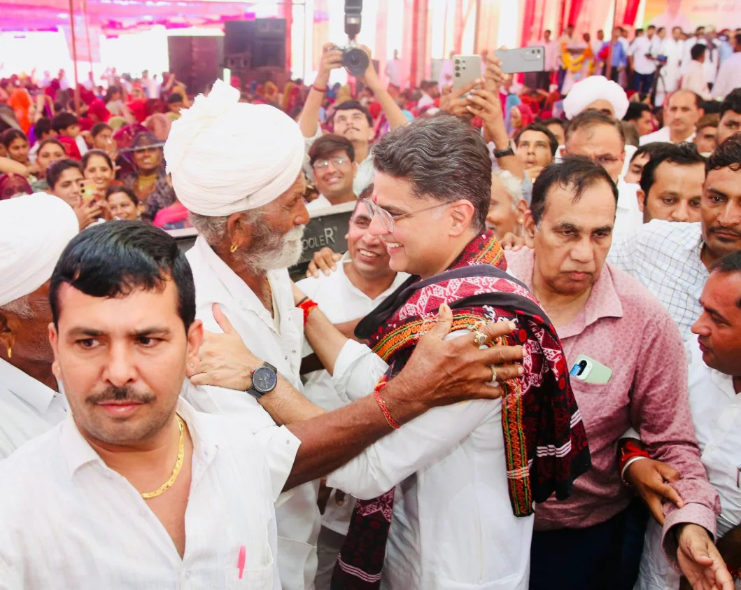 Sachin Pilot addressed a rally in Dhorimanna Traditionally, this agrarian community voted