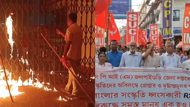 CPI(M) Office Set On Fire In Bengal's Jalpaiguri, Party Accuses ABVP Workers