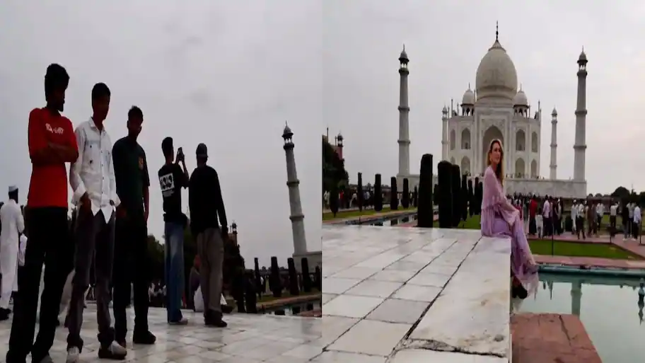 WATCH: What happened when a Taj Mahal photographer caught men staring at a foreign tourist