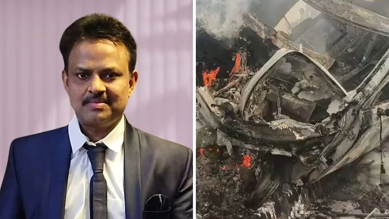CCTV Footage Shows Moment Telangana Neurosurgeon's Car Hit Divider, Burst Into Flames